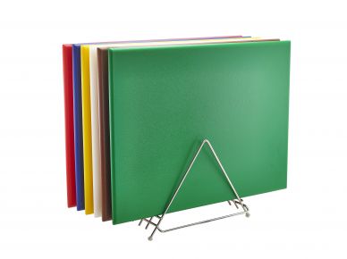 High Density Chopping Board And Rack Set 24 x 18 x 0.75