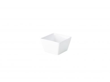 Genware Porcelain Square Dish 8.5 x 5.5cm/3.25 x 2.25