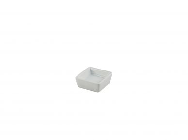 Genware Porcelain Square Dish 6.4 x 2.5cm/2.5 x 1