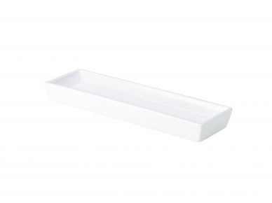 Genware Porcelain Rectangular Dish Holder 28 x 8cm/11 x 3.25