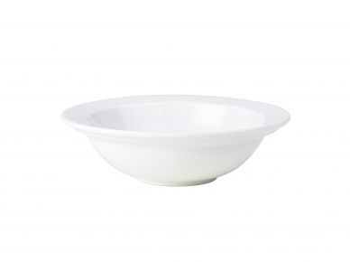 Genware Porcelain Rimmed Oatmeal Bowl 16cm/6.25