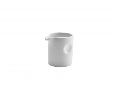 Genware Porcelain Pinched Solid Milk Jug 8.5cl/3oz - Pack of 12