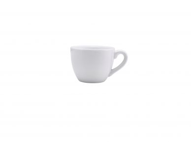 Genware Porcelain Bowl Shaped Cup 9cl/3oz - Pack of 6