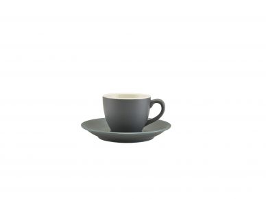 Genware Porcelain Matt Grey Saucer 12cm/4.75