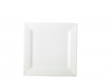 Genware Porcelain Square Plate 26cm/10.25