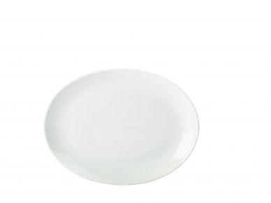 Genware Porcelain Oval Plate 28cm/11