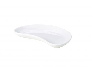 Genware Porcelain Crescent Salad Dish 20cm/7.75