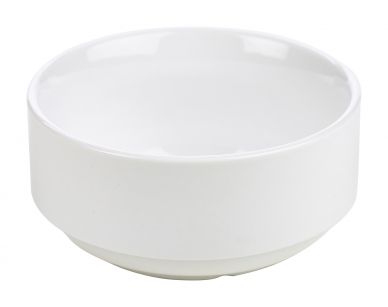 Genware Porcelain Unhandled Soup Bowl 25cl/8.75oz - Pack of 6