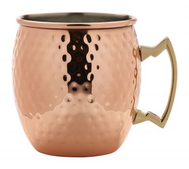 Barrel Copper Mug 55cl/19.25oz Hammered