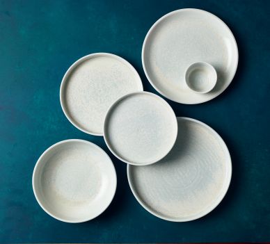 Terra Porcelain Pearl Presentation Plate 20.5cm - Pack of 6