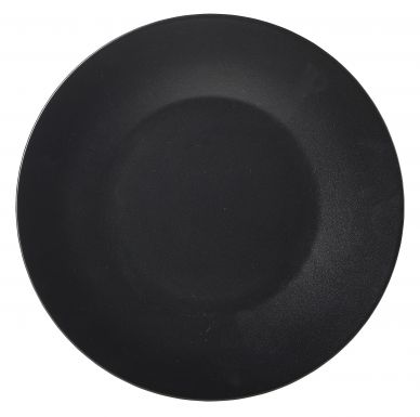 Luna Stoneware Black Wide Rim Plate 30.5cm/12