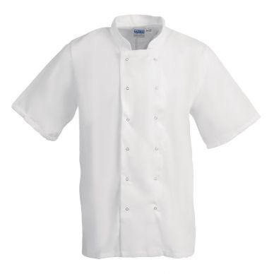 Whites Boston Unisex Chefs Jacket short-sleeve White