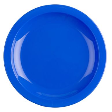 Olympia Kristallon Polypropylene Plates Blue 174mm (12 pack)