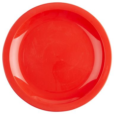 Olympia Kristallon Polypropylene Plates Red 230mm (12 pack)