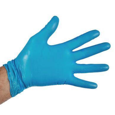 Hygiplas Powder-Free Vinyl Gloves Blue (Pack of 100)