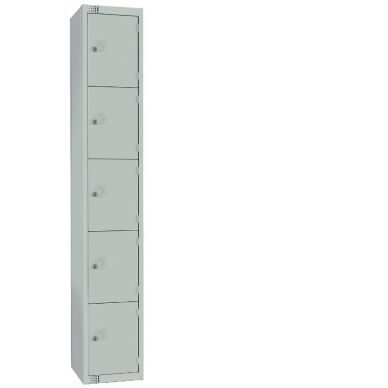 Elite Five Door 450mm Deep Lockers Grey