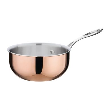 Vogue Tri Wall Copper Flared Saute Pan 200mm