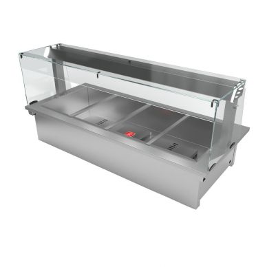 Moffat Drop-In Square Glass Bain Marie Dry Heat