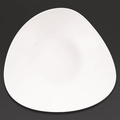 Churchill Lotus Triangular Shallow Bowls White 278mm (Pack of 12)