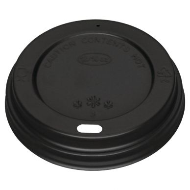 Fiesta Recyclable Coffee Cup Lids Black 340ml / 12oz and 455ml / 16oz