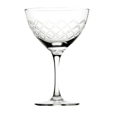 Utopia Raffles Diamond Martini Glasses 190ml (Pack of 6)