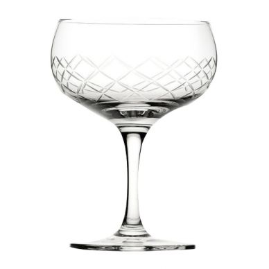 Utopia Raffles Diamond Coupe Glasses 160ml (Pack of 6)