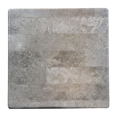 Square Laminate Table Top Concrete Effect