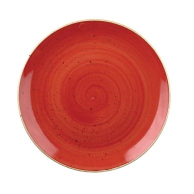 Churchill Stonecast Round Coupe Bowl Berry Red 248mm (Pack of 12)