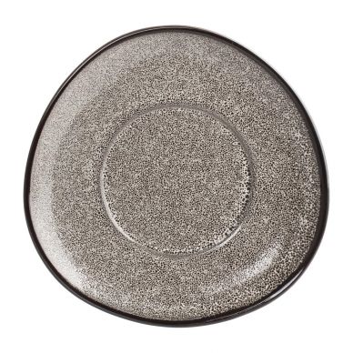 Olympia Mineral Triangular Cappuccino Saucer Grey Stone 150mm (Pack of 6)