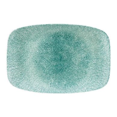 Churchill Raku Oblong Chef Plates Jade Green 199 x 300mm (Pack of 6)