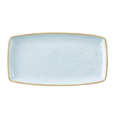 Churchill Stonecast Rectangular Plate Duck Egg Blue 210mm (Pack of 6)