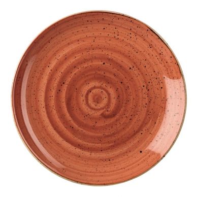 Churchill Stonecast Round Coupe Plate Spiced Orange 165mm (Pack of 12)