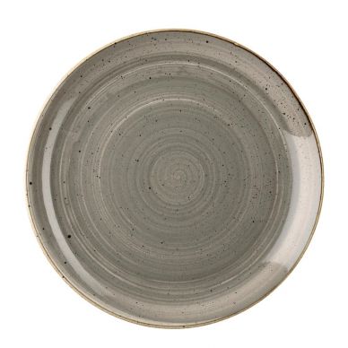 Churchill Stonecast Round Coupe Plate Peppercorn Grey 260mm (Pack of 12)