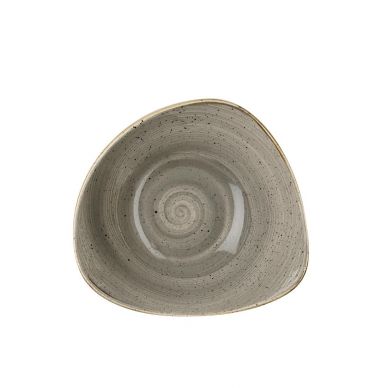 Churchill Stonecast Triangle Bowl Peppercorn Grey 250mm (Pack of 12)