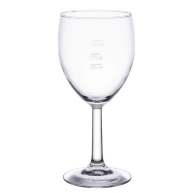 Arcoroc Savoie Grand Vin Wine Glasses 350ml CE Marked at 125ml 175ml and 250ml