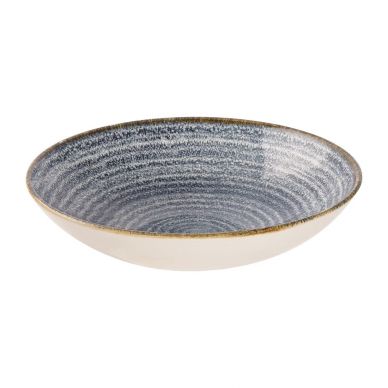 Churchill Studio Prints Homespun Coupe Bowls Slate Blue 182mm (Pack of 12)