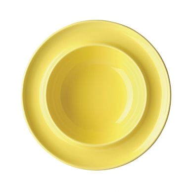 Olympia Heritage Raised Rim Bowls Yellow 205mm (Pack of 4)