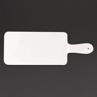 Churchill Alchemy Buffet Handled Melamine Paddle Boards White 266mm