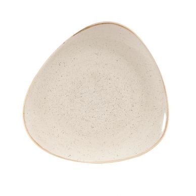 Churchill Stonecast Triangular Plates Nutmeg Cream 265mm (Pack of 12)