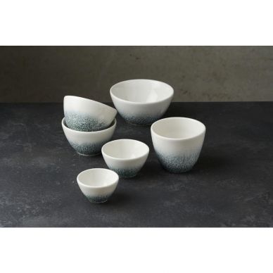 Churchill Studio Prints Raku Topaz Blue Snack Bowls (Pack of 12)