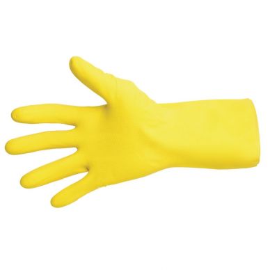 MAPA Vital 124 Liquid-Proof Light-Duty Janitorial Gloves Yellow