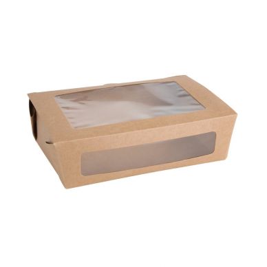 Fiesta Compostable Salad Box with PLA Window (Pack of 200)