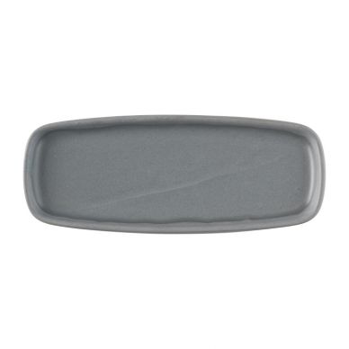 Churchill Emerge Seattle Grey Oblong Plates 254x77mm (Pack of 6)