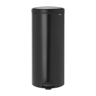 Brabantia Newlcon Pedal Bin Matt Black 30Ltr