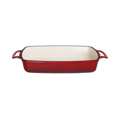 Vogue Red Cast Iron Casserole Dish 1.8Ltr