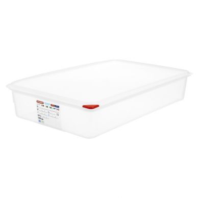 Araven Polypropylene 1/1 Gastronorm Food Containers 13.7Ltr with Lid (Pack of 4)