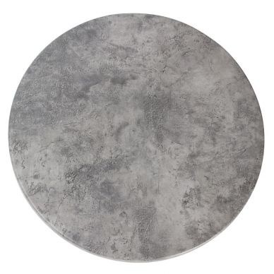 Werzalit Pre-drilled Round Table Top Concrete