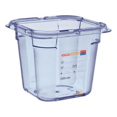 Araven ABS Food Storage Container Blue GN 1/6 150mm