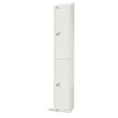 Elite Two Door 300mm Deep Lockers White