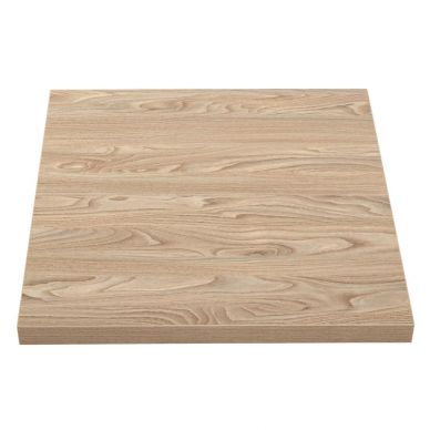 Bolero Pre-drilled Square Tabletops Antique Natural